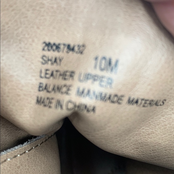 Crown Vintage Beige Leather Ankle Boots Size 10 - Picture 9 of 10